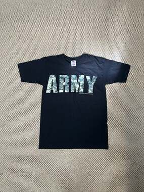 Bayside Made In USA Official Licensed U.S. Army Digital Camo Graphic T-Shirt Sma